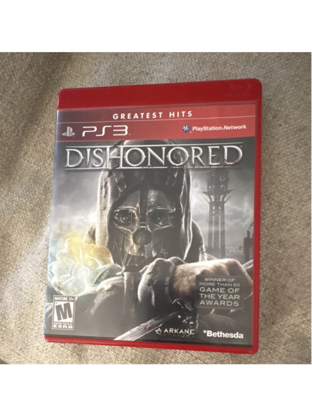 Bethesda Dishonored Greatest Hits PS3 Manual NTSC 2012 M Action Adventure